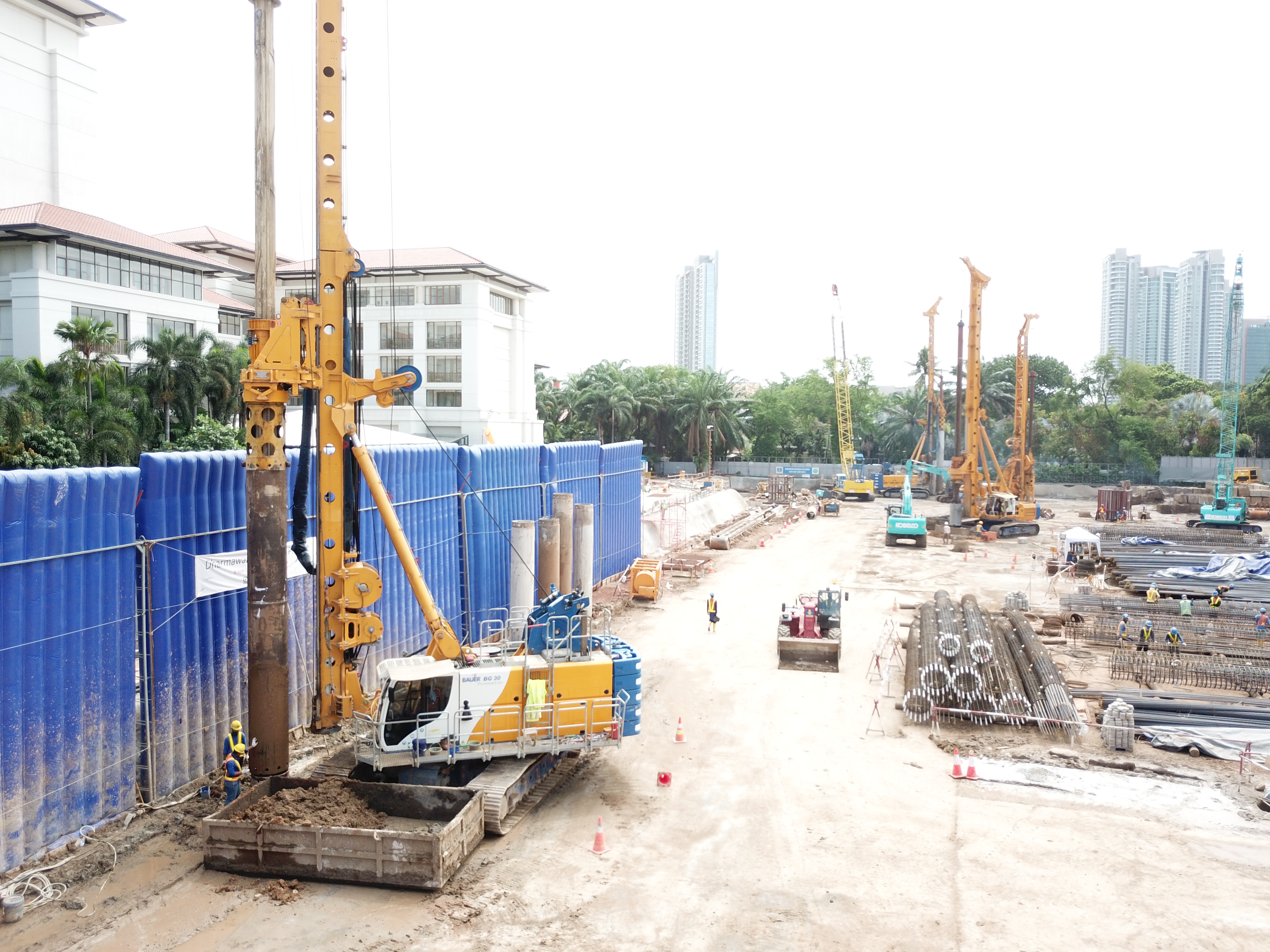 Excavation pit construction