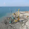 Foundation work for Makassar New Port Indonesia by Bauer Spezialtiefbau